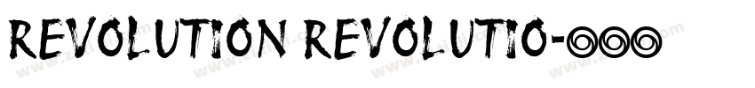 REVOLUTION REVOLUTIO字体转换
